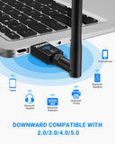 Zexmte Long Range USB Bluetooth 5.0/5.1 Adapter