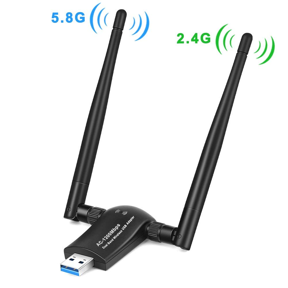 Adaptador WiFi ac USB 600Mbps Dual Band 2.4GHz/5.8GHz