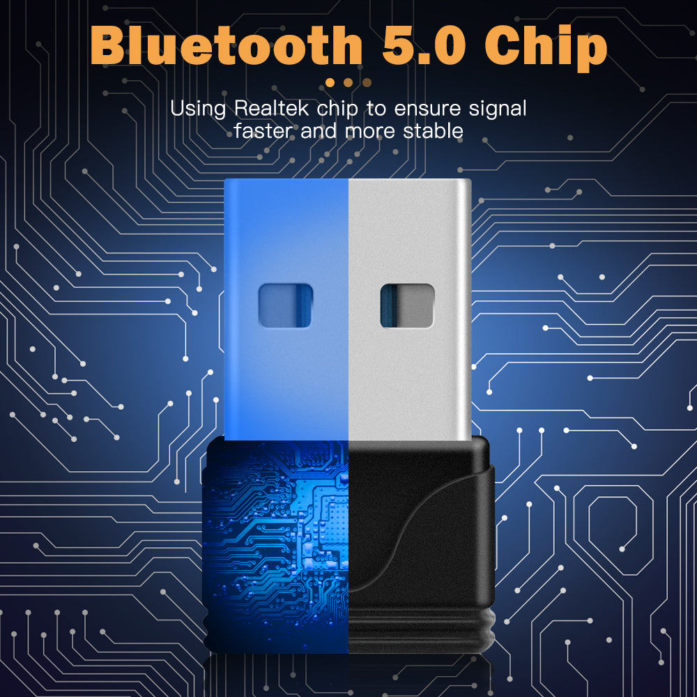 ZEXMTE USB Bluetooth Adapter 5.0 Bluetooth Dongle